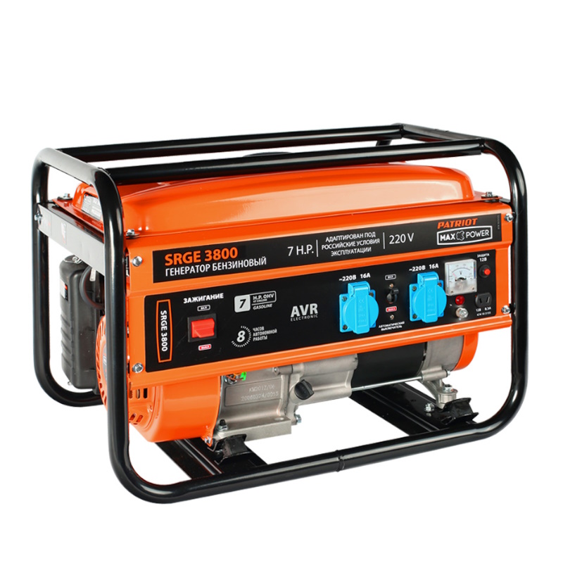 Бензиновый генератор Patriot Max Power SRGE 3800 474103155 3кВт 21727₽