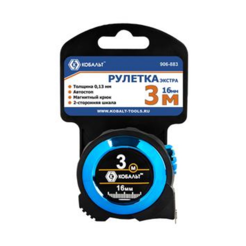 Рулетка Кобальт Экстра 906-883, 3 м х 16 мм в Муроме
