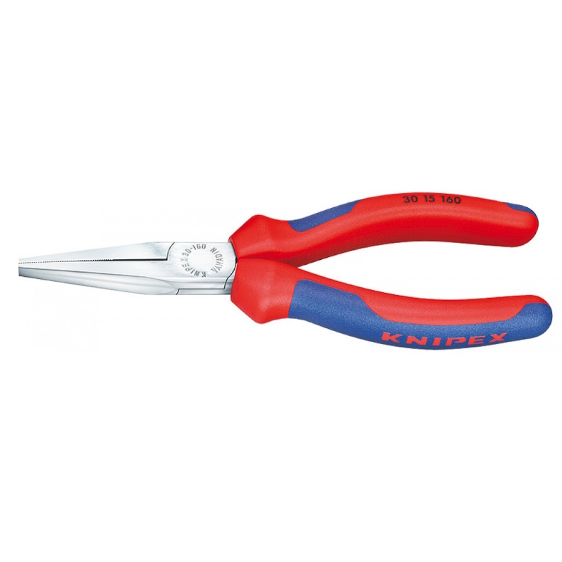 Длинногубцы Knipex KN-3015160 плоские рифлённые губки 465 мм длина 160 мм хром 2-компонентные ручки 5322₽