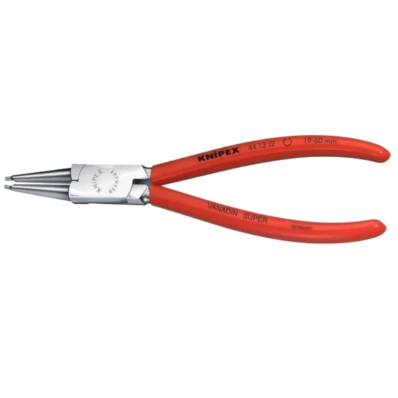 Щипцы для внутренних стопорных колец Knipex KN-4413J2 прямые губки 19-60 мм длина 180 мм хром 2318₽