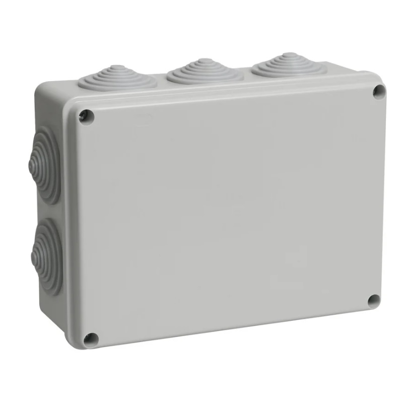 Коробка распределительная IEK КМ41244 UKO11-190-140-070-K41-55, 190х140х70мм, IP55, 10 вводов, серая в Иваново