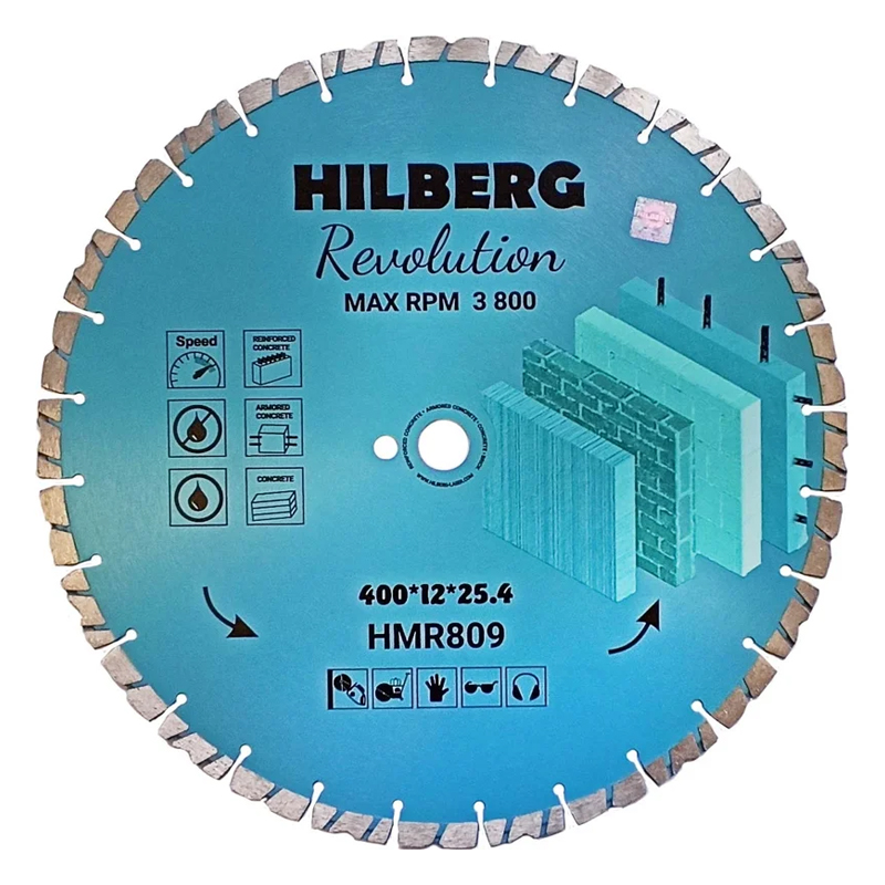 Диск алмазный отрезной Hilberg Revolution HMR809 (400х25,4х12) в Александрове