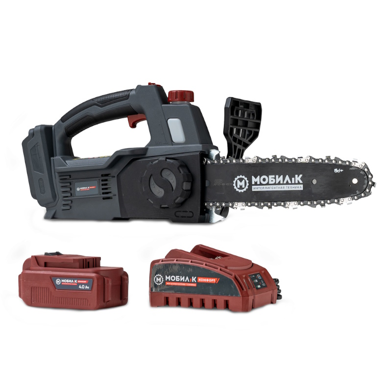 Пила аккумуляторная Мобил К XCA25 Комфорт MBK0027800, 20 Вольт, 3/8", с аккумулятором 4 Ач и зарядным устройством