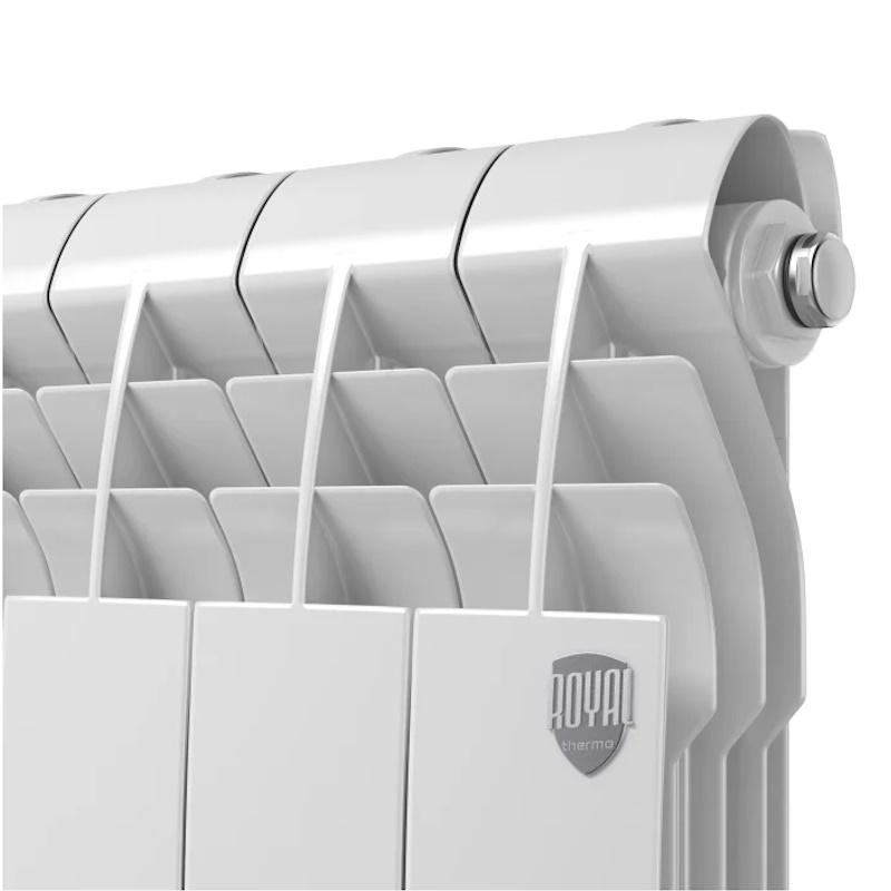 Алюминиевый радиатор Royal Thermo Biliner Alum 500, 10 секций, боковое подключение трубы в Рыбинске