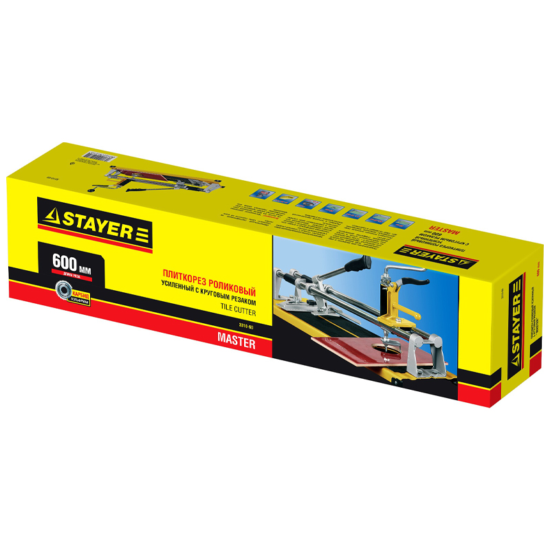 Плиткорез Stayer Master 3310-60, усиленный, с круговым резаком, 600мм