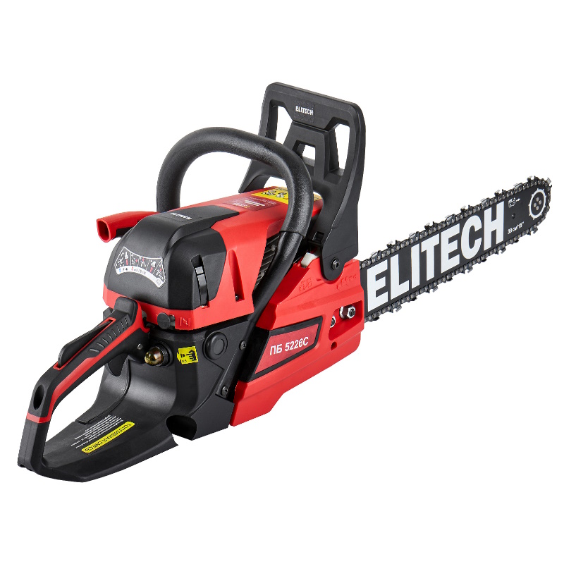 Бензопила Elitech ПБ 5226C (E1611.011.00) 205453, 52 см3, 1.9 кВт/2.6 л.с., шина 38 см, 3200-12000об/мин в Муроме
