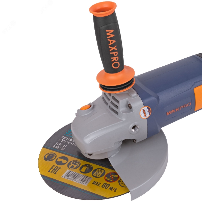 Угловая шлифмашина (болгарка) Max-Pro 85154, 230 мм, 2400 Вт, плавный пуск