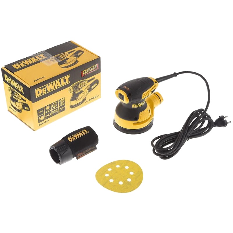 Шлифмашина эксцентриковая по металлу DeWalt DWE6423 (сетевое питание, 12000 оборотов/мин, оснастка 125 мм) в Александрове