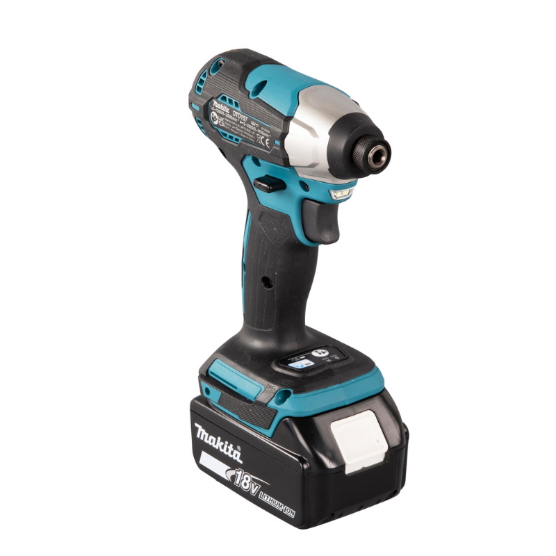 Винтоверт ударный Makita DTD157RTJ, LXT BL 18В, 1/4", 140Нм, 2 Скорости, A- режим, XPT, 2x5Ач, з/у, Makpac в Рыбинске