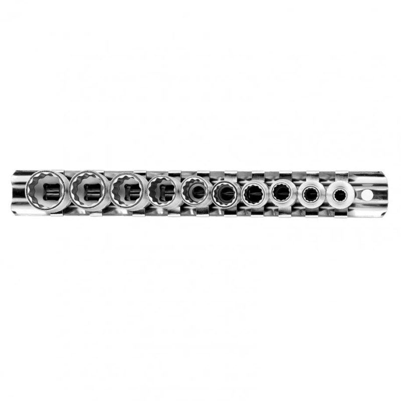 Набор торцевых головок Stels 13606, 1/4", 12-ти гр., CrV, 10шт., 4-13мм