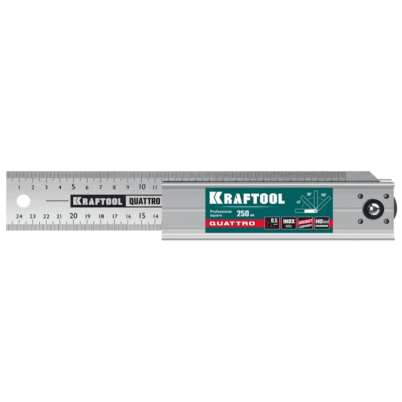 Угольник складной столярный Kraftool Quattro 3444, 250 мм в Иваново