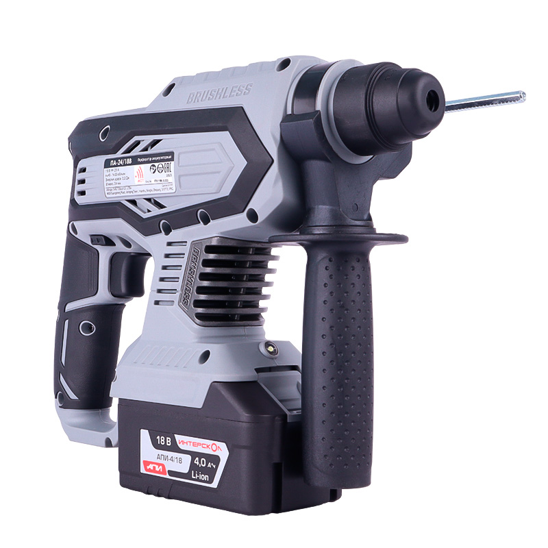 Аккумуляторный перфоратор SDS-Plus Интерскол ПА-24/18 В 579.4.1.70, 2.2 Дж