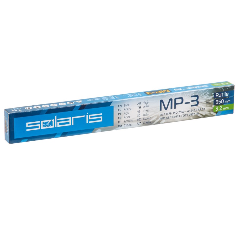 Электроды МР-3 Solaris WM-1102 ф 32мм уп1 кг 236₽