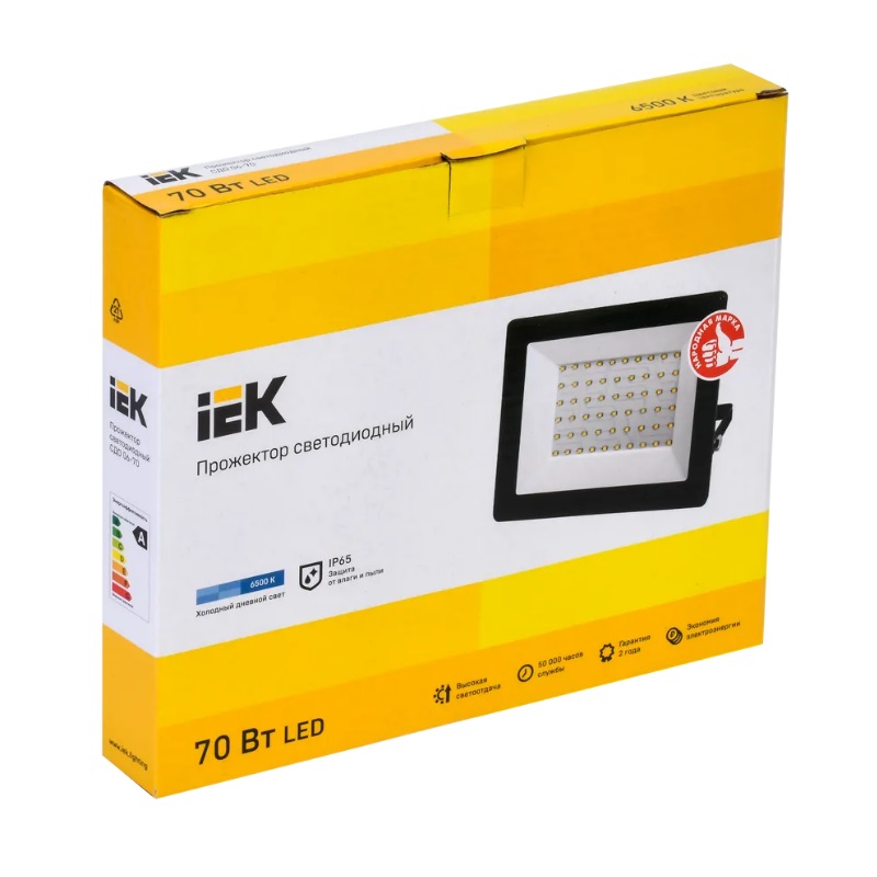Светодиодный уличный прожектор для сада IEK СДО 06-70 (IP65, 6500K, 70 Вт) в Туле