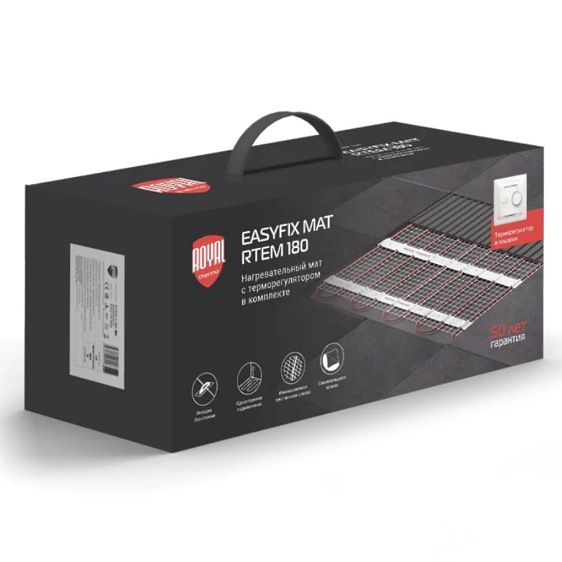 Мат нагревательный Royal Thermo EasyFix Mat RTEM 2-180-5 НС-1599104 (комплект с терморегулятором) в Туле
