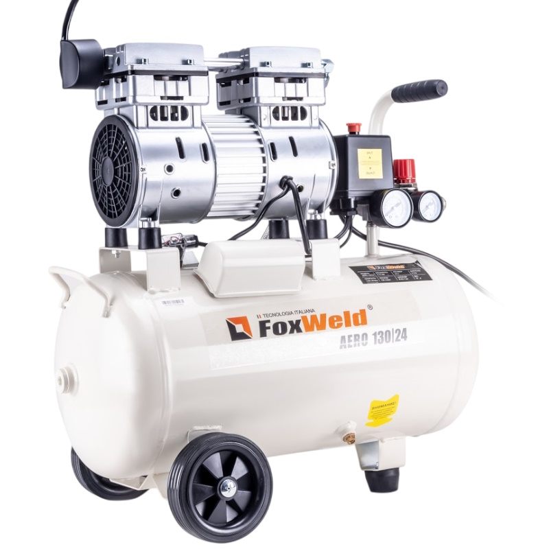 Компрессор безмасляный FoxWeld AERO 130/24 5374, oil-free  в Костроме