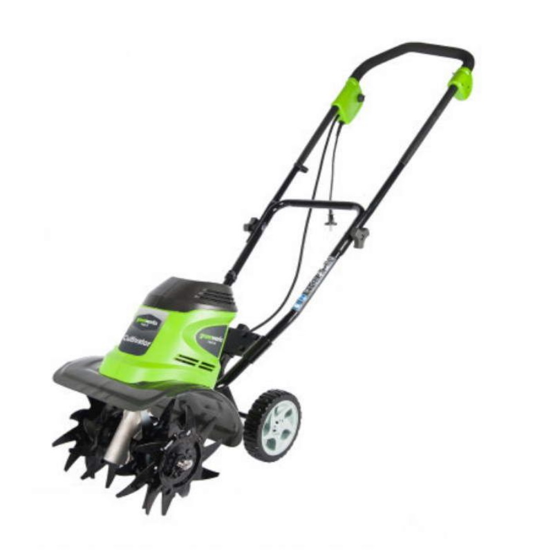 Культиватор электрический Greenworks GTL9526 27017 (глубина обработки 195 мм, мощность двигателя 0.95 кВт)
