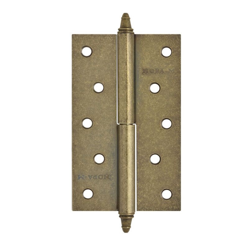 Петля дверная разъемная Нора-М 610-5" 5463, 125*75*2,5, с колп., Застаренная бронза, Правая во Владимире