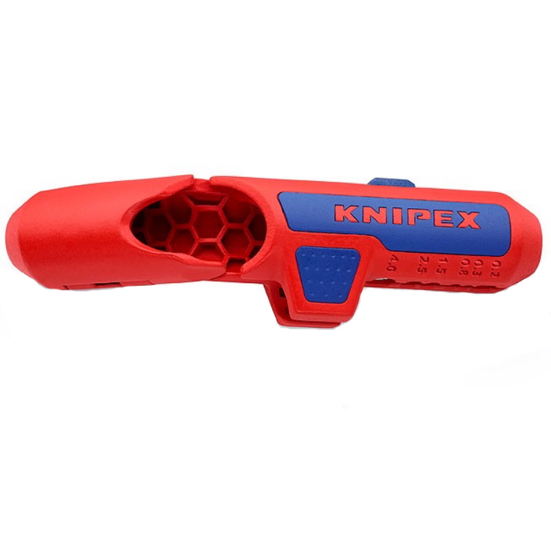 Cтриппер универсальный для круглых проводов Knipex KN-169502SB ErgoStrip , 0.2-4 мм², d8-13 мм, длина 135 мм, для левшей в Муроме