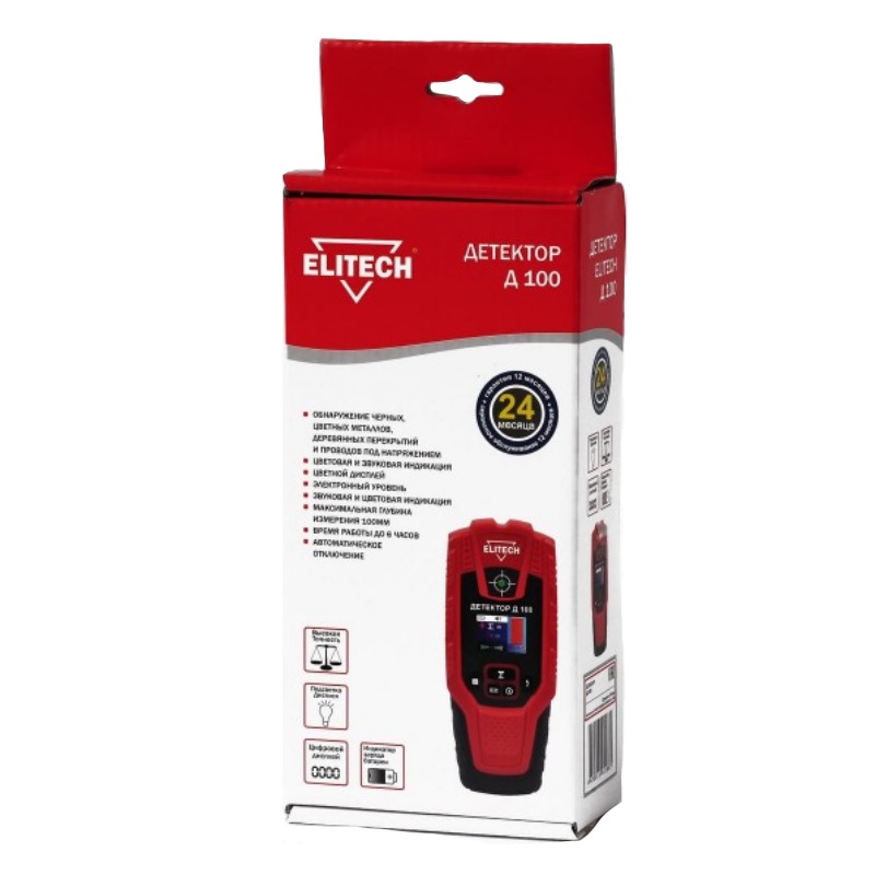 Детектор металла Elitech Д 100 182091