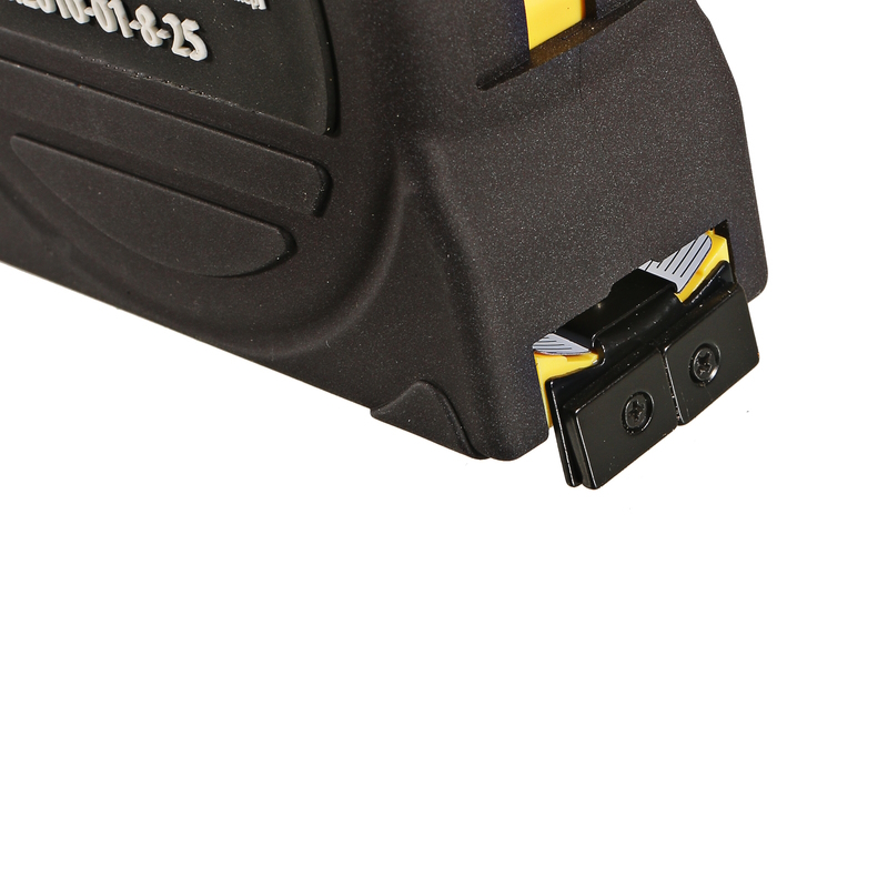 Рулетка Hanskonner HK2010-01-8-25, 8x25мм, 2 стопа, корпус SoftTouch, супермощный магнит