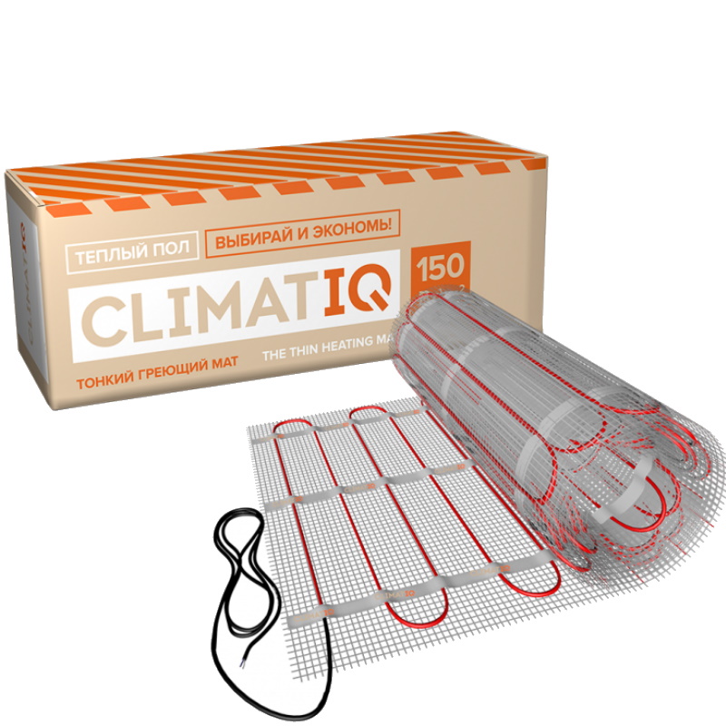Мат греющий Climatiq MAT 206155 тонкий самоклеящийся 15 м2 27920₽