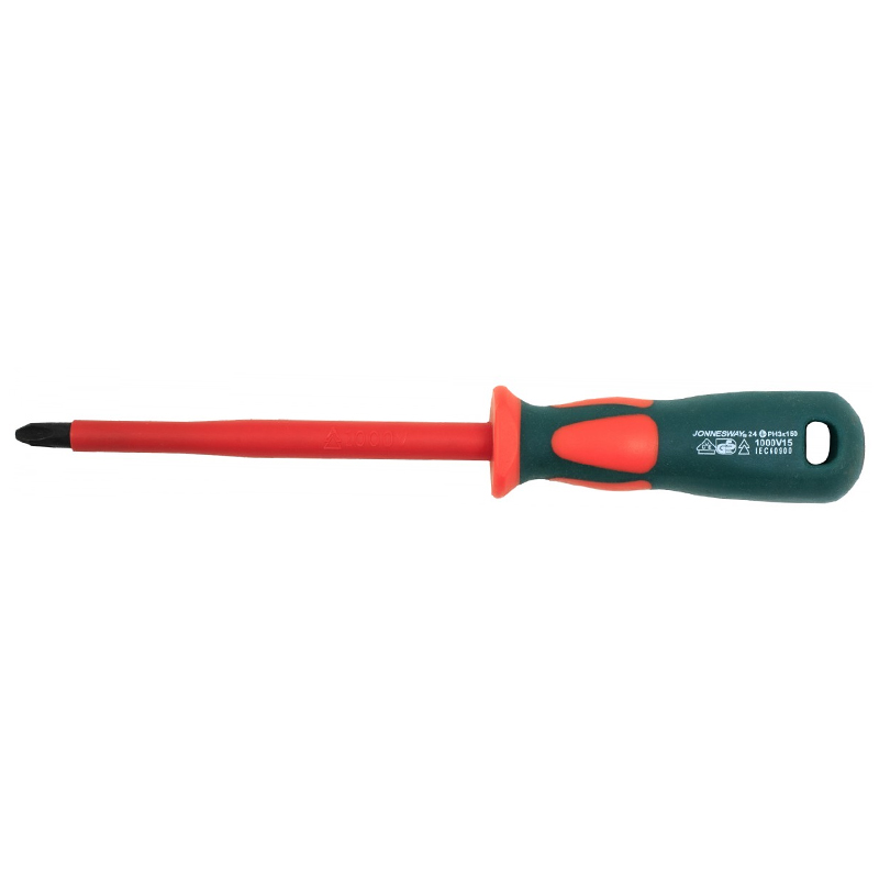 Отвертка стержневая крестовая Jonnesway DV13P3150 047469 диэлектрическая, PH3х150 мм в Муроме