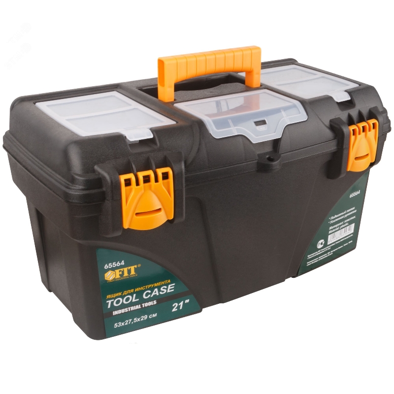 Ящик для инструмента Fit 65564. пластиковый. 21" (530х275х290 мм) в Череповце