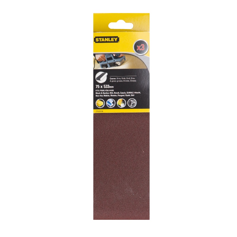 Шлифовальная лента Stanley STA33196-XJ (75x533 мм, 100G, 3 шт.) в Муроме