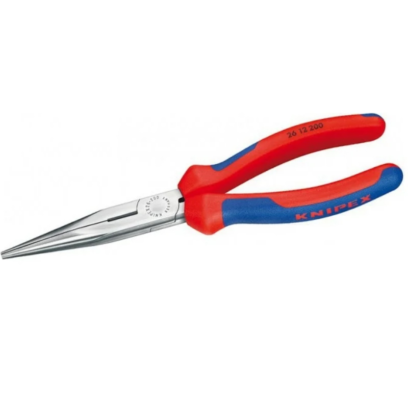 Длинногубцы Knipex KN-3025160, плоскокруглые рифлённые губки 50 мм, длина 160 мм, хром, 2-комп ручки в Кинешме