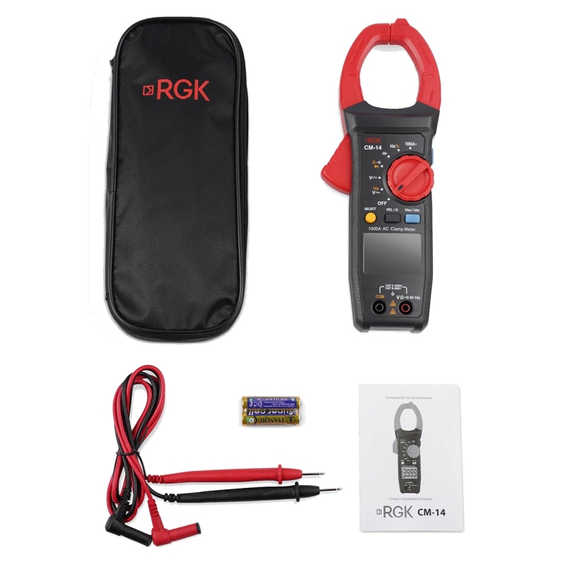 Токовые клещи цифровые RGK CM-14 721326 с поверкой в Коврове