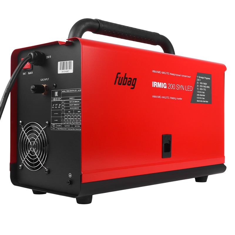 Сварочный полуавтомат Fubag IRMIG 200 SYN LED с горелкой 250А в комплекте