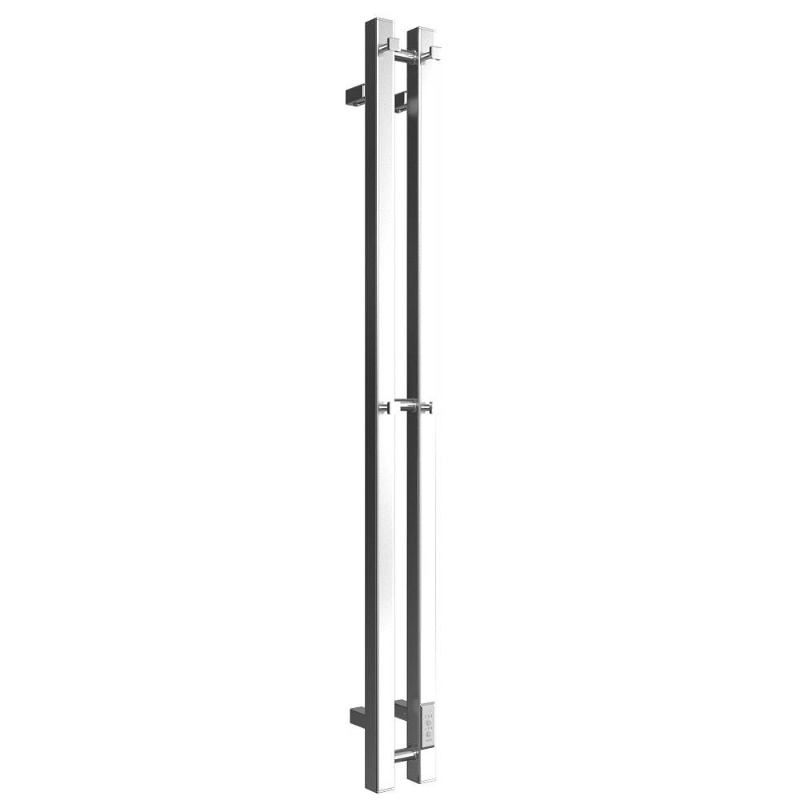 Полотенцесушитель Stout ROCK quadro SHQ-R1Q0-012008, электрический, 120*08, полированный, 2 опоры в Кинешме