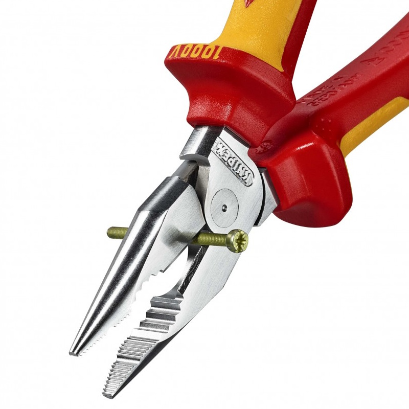 Плоскогубцы комбинированные остроконечные с удлинёнными губками Knipex KN-0826185, 185 мм, хром 2 в Твери