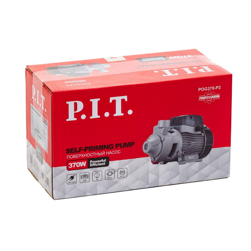 Насос центробежный электрический P.I.T. POG370-P2 (370Вт, напор 35м, 33л/мин, металлическая насосная часть) в Иваново