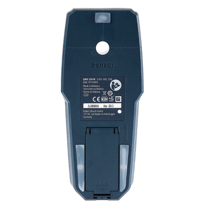 Детектор проводки Bosch Gms 100 M Professional 0.601.081.100 (глубина обнаружение 50-100 мм, батарея 9в) в Твери