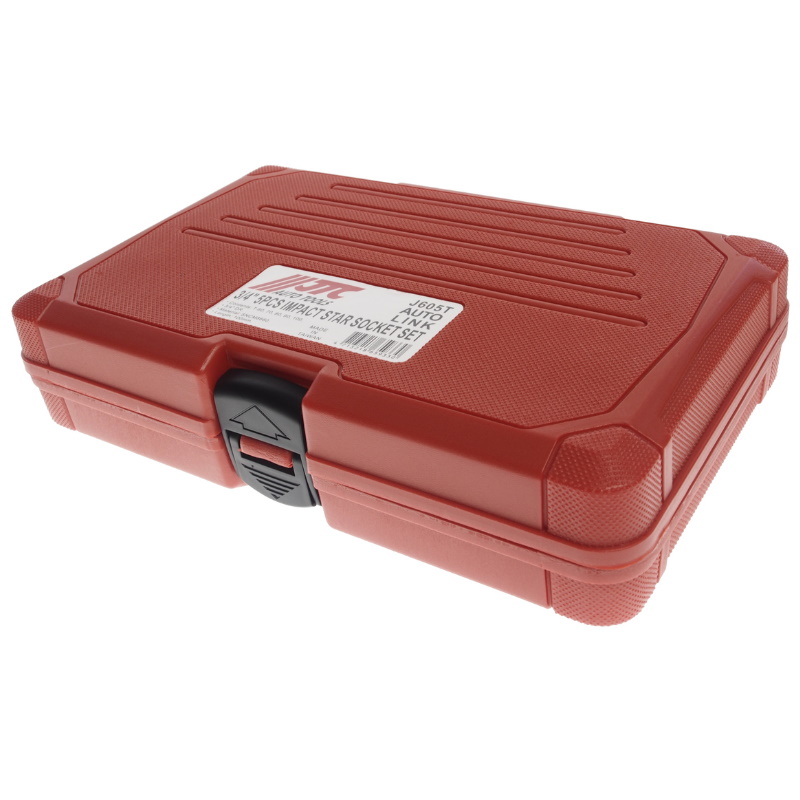 Набор ударных головок JTC JTC-J605T, TORX 3/4", T60, T70, T80, T90, T100, длина 100 мм, в кейсе, 5 предметов в Рыбинске