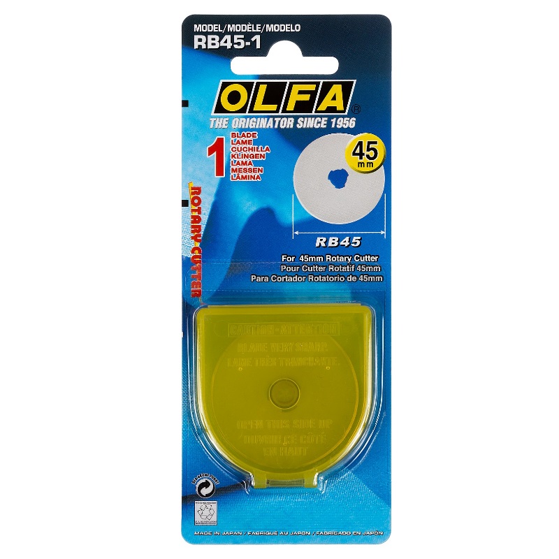Лезвие Olfa OL-RB45-1 круглое, для RTY-2/G,45-C, 45х0,3 мм, 1 шт.