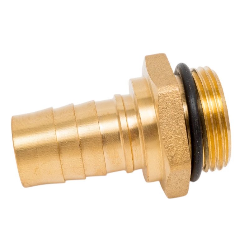 Фитинг Piusi F0643700A, 3/4" BSP(M)x19 мм, латунь, уплотнительное кольцо