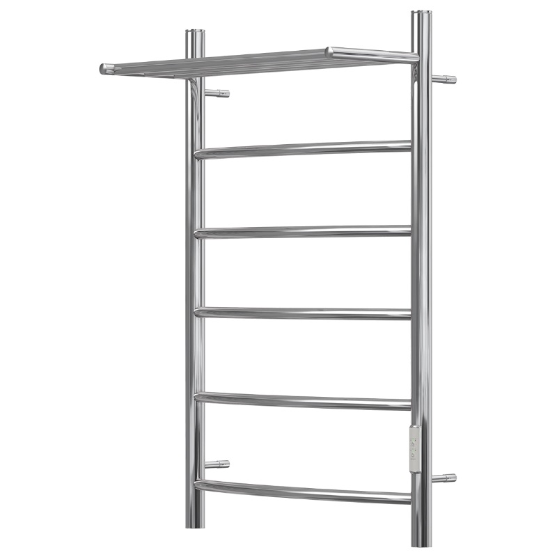 Полотенцесушитель электрический Point Афина PN04858P П5 (800х500, с полкой, хром) в Твери