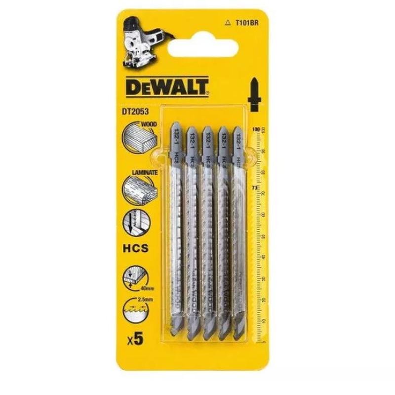 Пилки для лобзика DeWalt DT2053-QZ, HCS, 5 шт. в Муроме