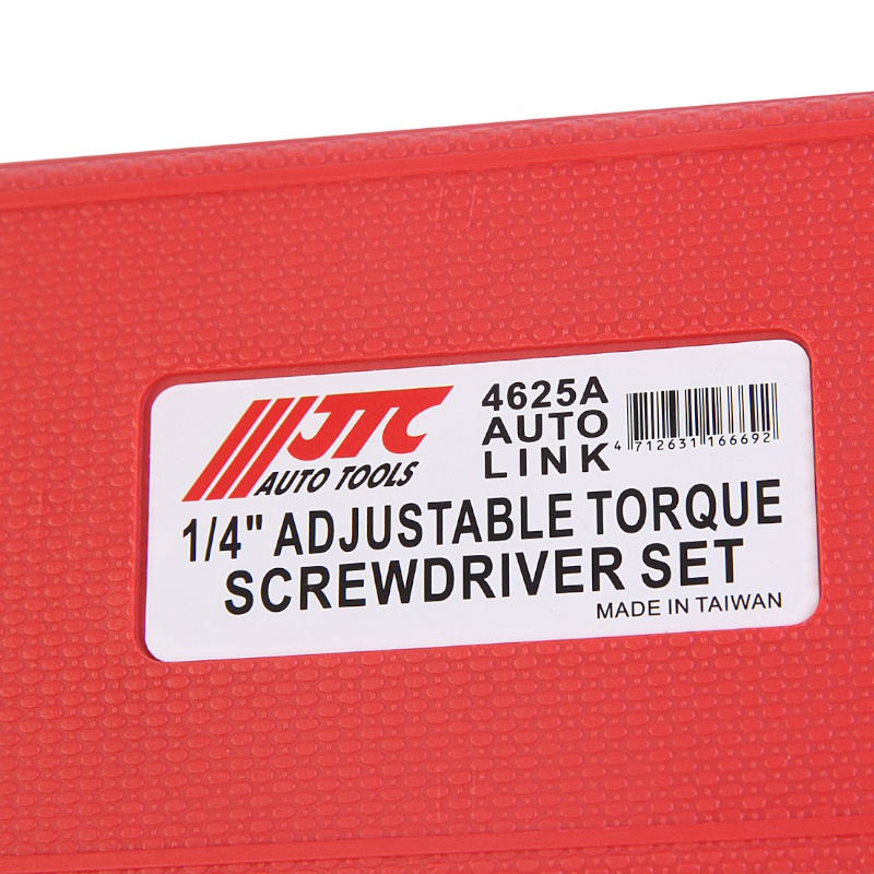 Отвертка динамометрическая JTC JTC-4625A, 1/4", с набором бит и адаптеров (в кейсе) в Вологде