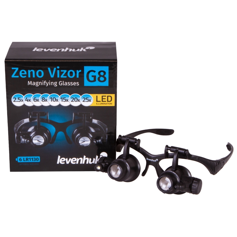 Лупа-очки Levenhuk Zeno Vizor G8 74106