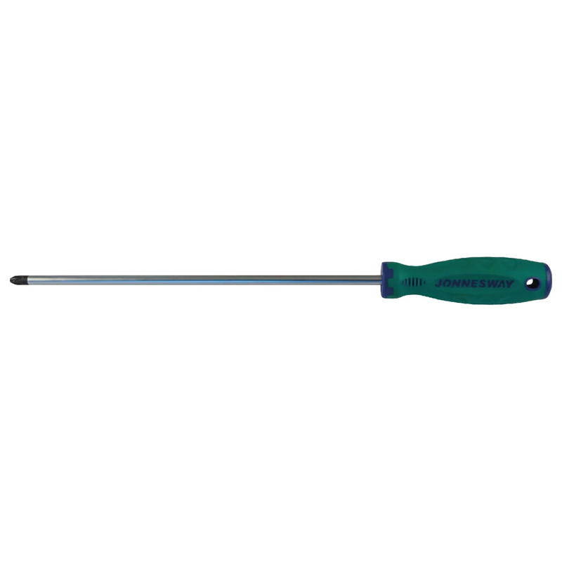 Отвертка Jonnesway D71P2200 046104 стержневая крестовая ANTI-SLIP GRIP, PH2x200 мм