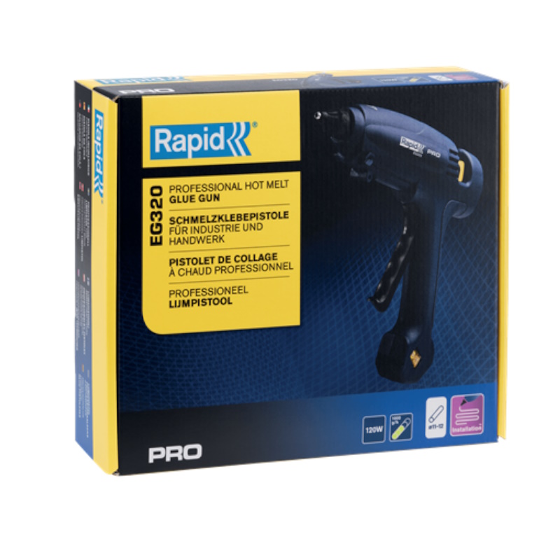 Термоклеящий пистолет Rapid Pro EG320 5000326, 12мм, 120Вт