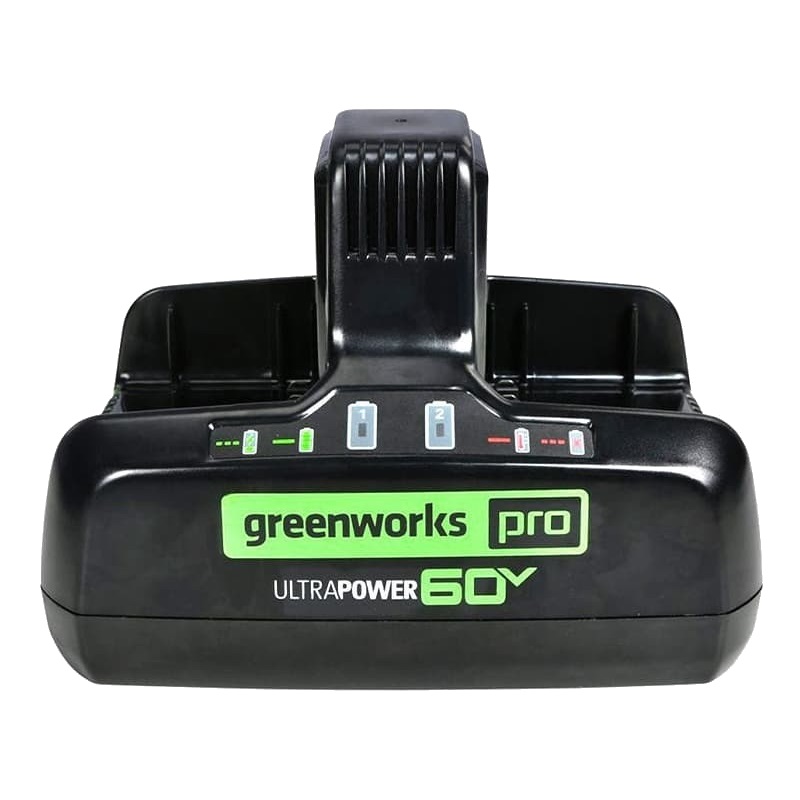 Быстрое зарядное устройство для двух аккумуляторов Greenworks 2954407, 60V, 10А в Угличе