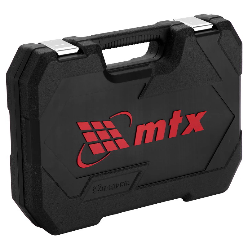 Набор инструментов MTX 13563, 1/2", 1/4", пластиковый кейс, 82 предмета