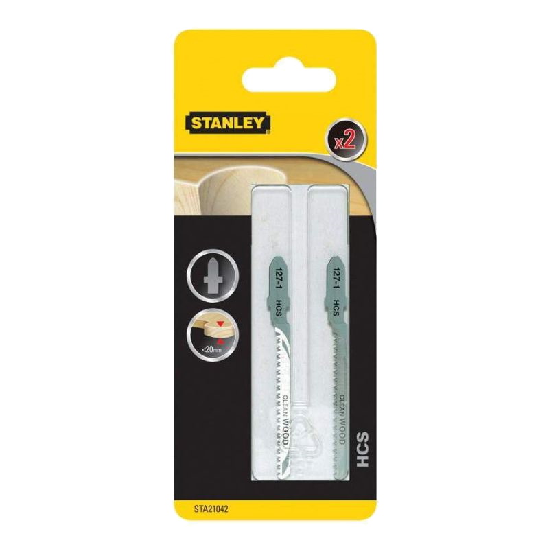 Полотна для лобзика по дереву для криволинейного пиления Stanley T101AO STA21042-XJ (2 шт.) в Угличе