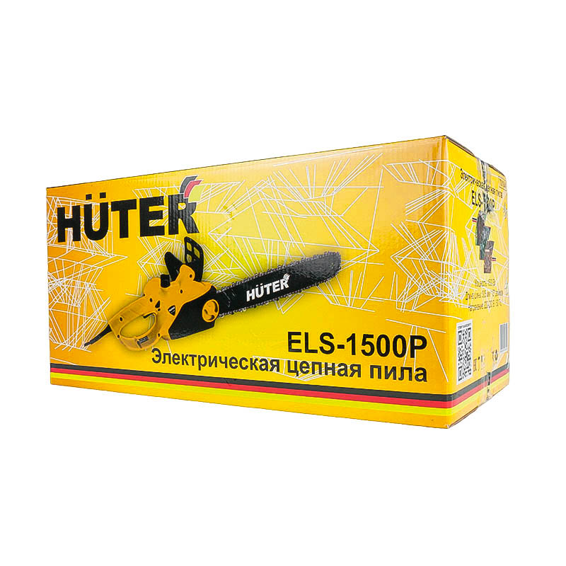 Электрическая цепная пила Huter ELS-1500P (1500 вт, длина шины 12", шаг цепи 0.375", вес 3.8 кг) в Ярославле