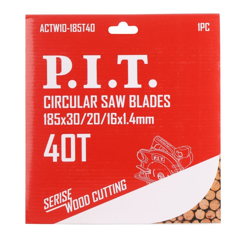 Диск пильный P.I.T. ACTW10-185T40, 185x30/20/16x2,2 мм, 40T в Переславле